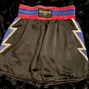 COPY - Balmain x Puma Thunderprint shorts with go…